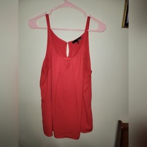 Women's Red Sleeveless Top